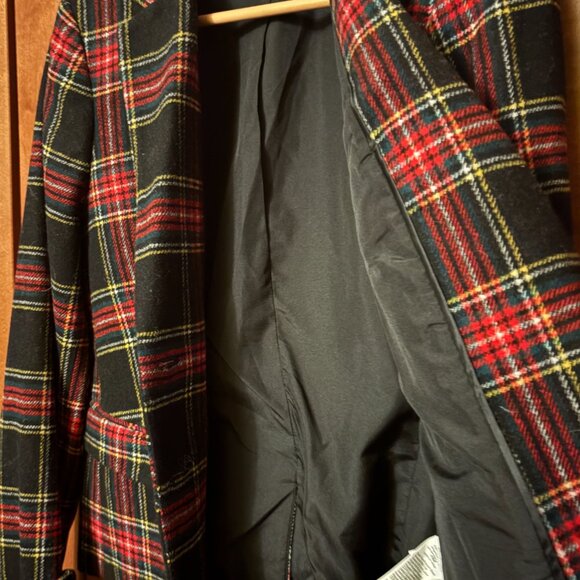 J Crew Blazer Classy Stewart Tartan Plaid Wool-Blend Schoolboy Sz 12 Jacket $258 - Picture 6 of 8
